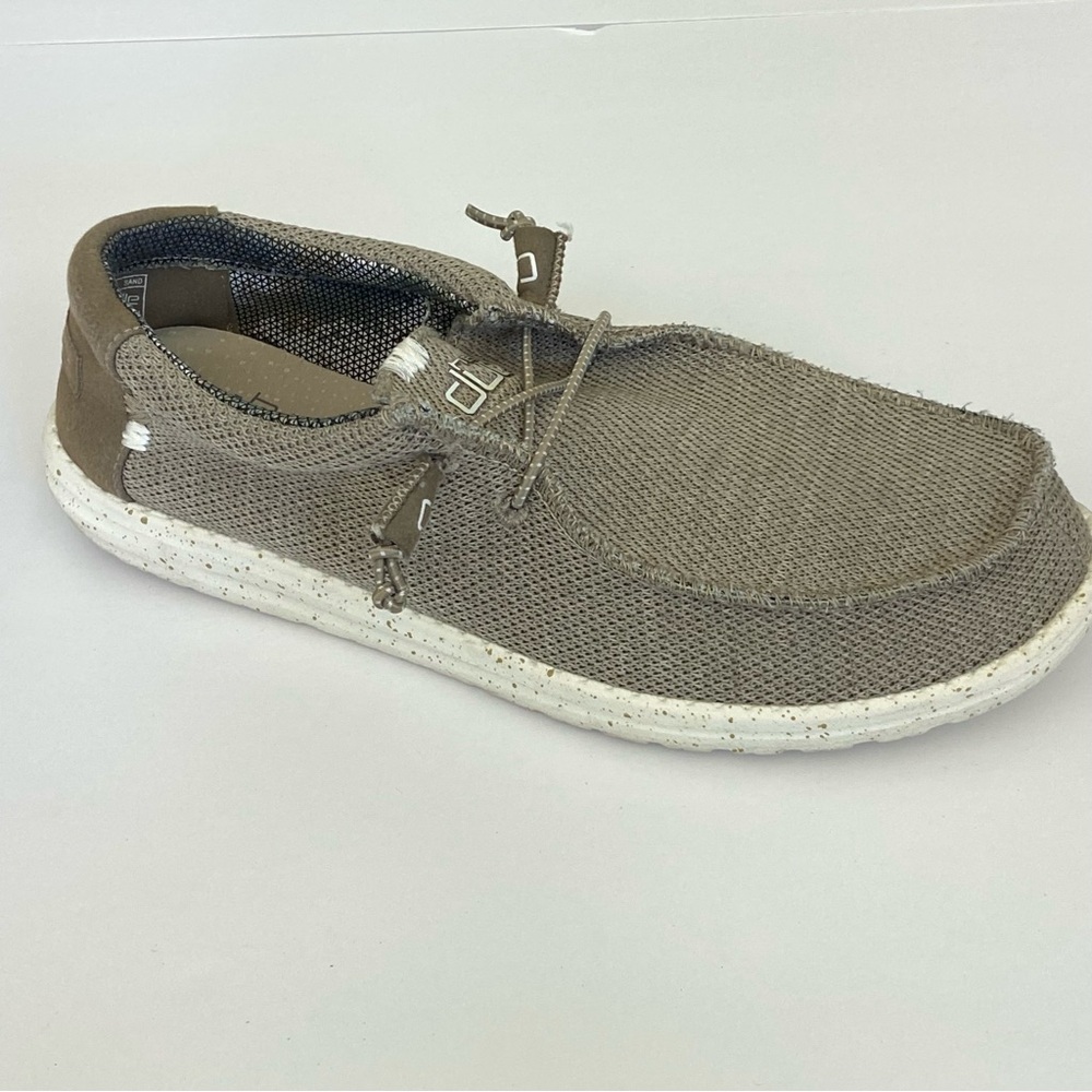 Hey Dude Wally Sox Sand Men's Loafers in Tan Beige 10